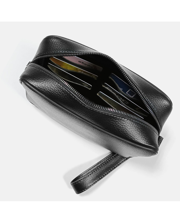 Cravate.tn | Trousse d'affaire marron grainé pour hommes XL