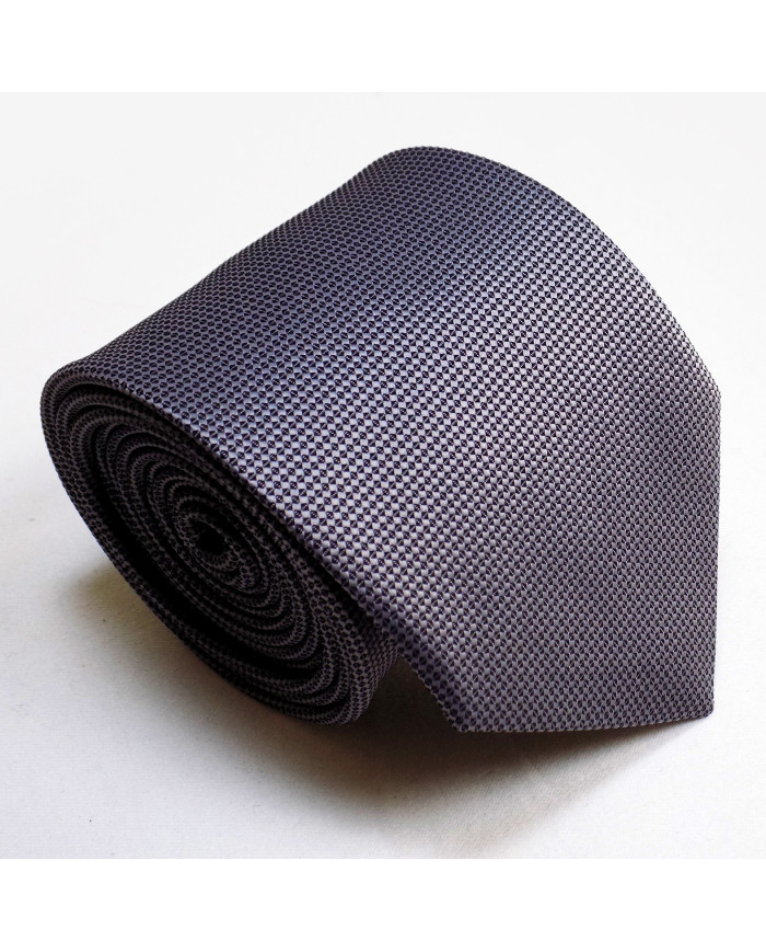 Cravate.tn | Cravate grise charbon faux uni