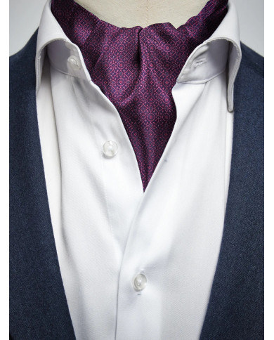 Cravate Foulard Burgundy à motifs texturé Cravate Foulard Burgundy à motifs texturé