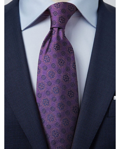 Cravate.tn | Cravate aubergine à motif fantaisie - Élégance Collection Cravate.tn | Cravate aubergine à motif fantaisie - Élégance Collection