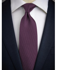 Cravate.tn | Cravate aubergine faux uni