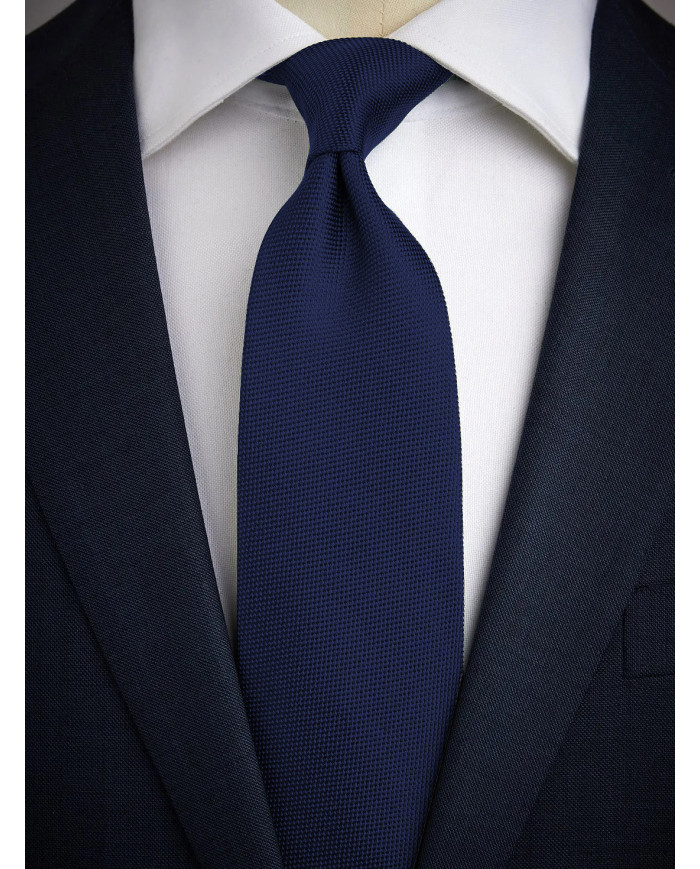 Cravate.tn | Cravate Bleu Marine Faux Uni