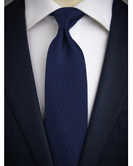 Cravate.tn | Cravate Bleu Marine Faux Uni