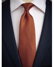 Cravate.tn | Cravate rouge brique faux uni