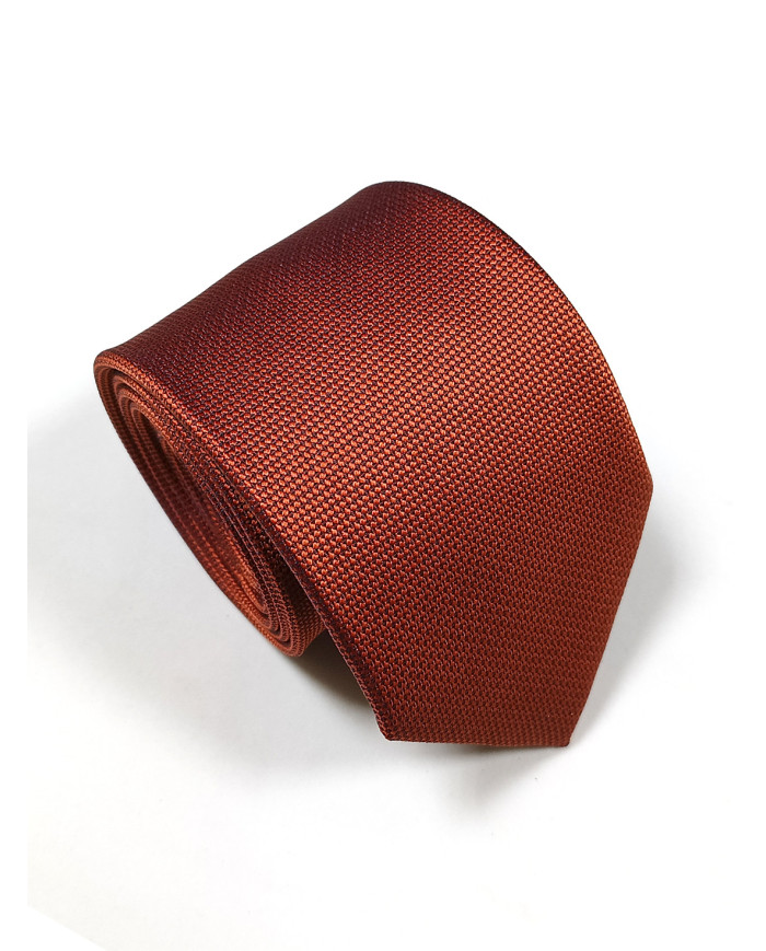 Cravate.tn | Cravate rouge brique faux uni