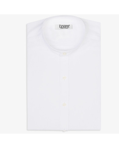 Chemise Col mao Blanche uni Chemise Col mao Blanche uni