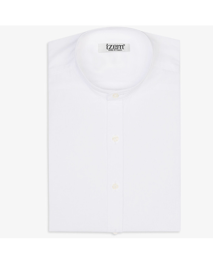 Chemise Col mao Blanche uni