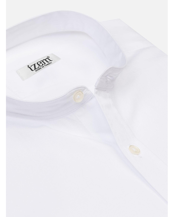 Chemise Col mao Blanche uni