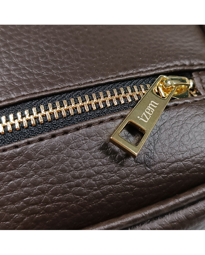 Cravate.tn | Mini trousse pour homme Marron Grainé