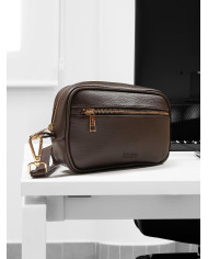 Cravate.tn | Mini trousse pour homme Marron Grainé
