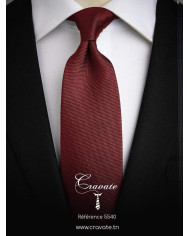 Cravate.tn | Cravate faux uni rouge bordeaux