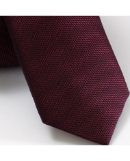 Cravate.tn | Cravate faux uni rouge bordeaux