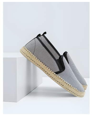 Alexis Leroy Lacets Espadrilles Homme Gris 43 EU - Chaussures D'Été Légères Et Confortables