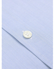 Chemise en chevron bleu ciel