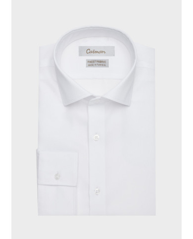 Cravate.tn | Chemise Col Français stretch - blanc