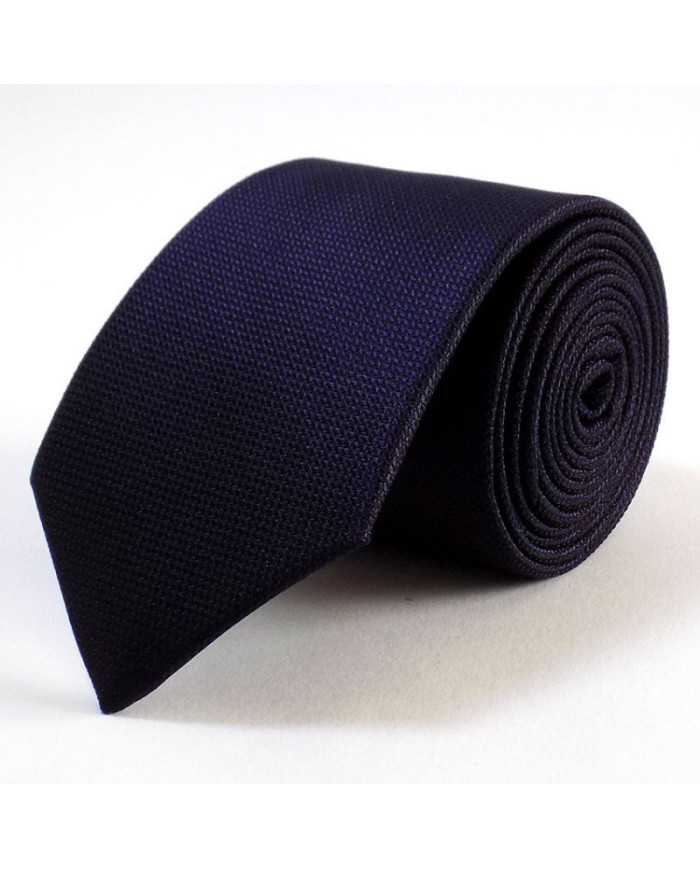 Cravate.tn | Cravate Bleu Marine Faux Uni