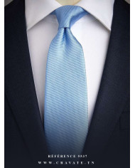 Cravate.tn | Cravate faux uni bleu ciel
