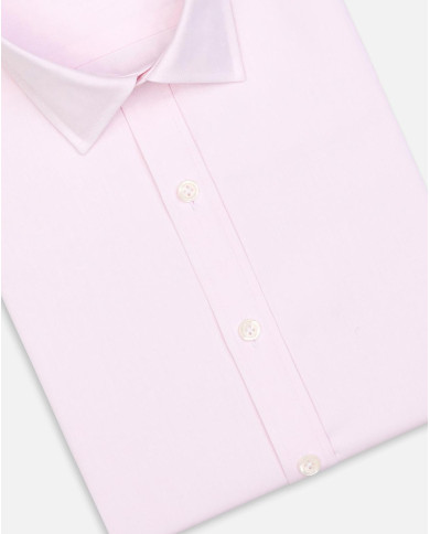Cravate.tn | Chemise Col Français stretch - Rose
