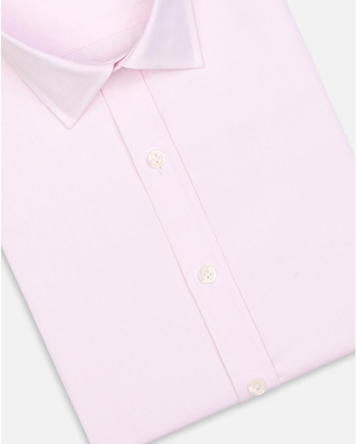Cravate.tn | Chemise Col Français stretch - Rose