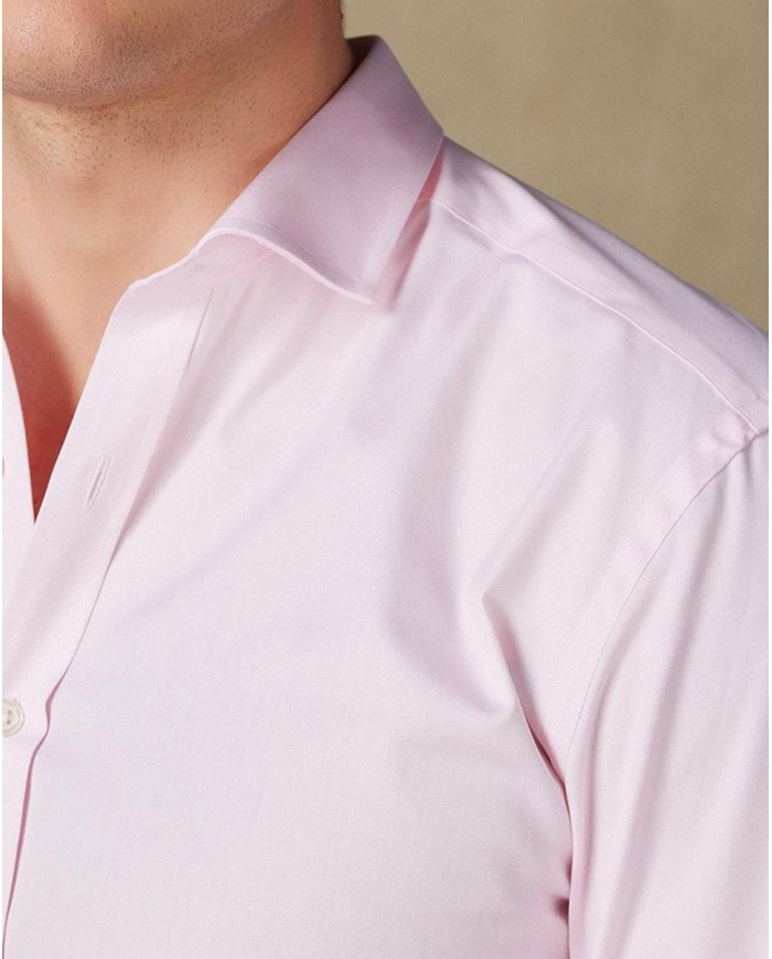 Cravate.tn | Chemise Col Français stretch - Rose