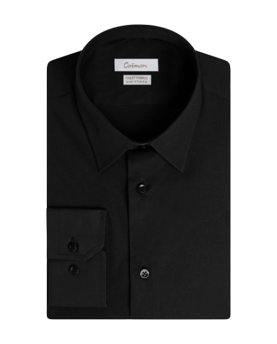 Cravate.tn | Chemise Col Français Regular Fit - Noir Cravate.tn | Chemise Col Français Regular Fit - Noir
