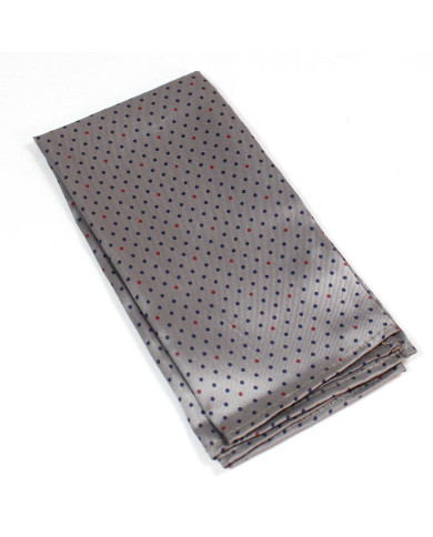 Pochette grise à pois