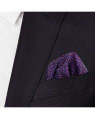 Cravate.tn | Pochette violet à motifs fantaisie