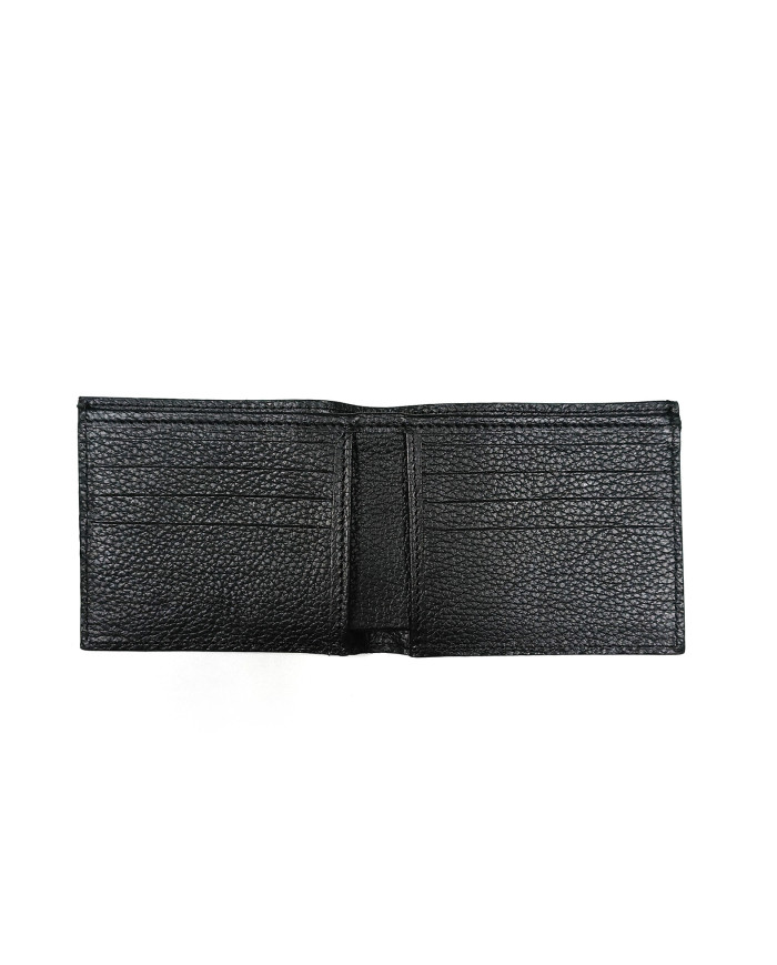 Coffret portefeuille et porte passeport et  ceinture réversible Caramel et noir : 100% cuir