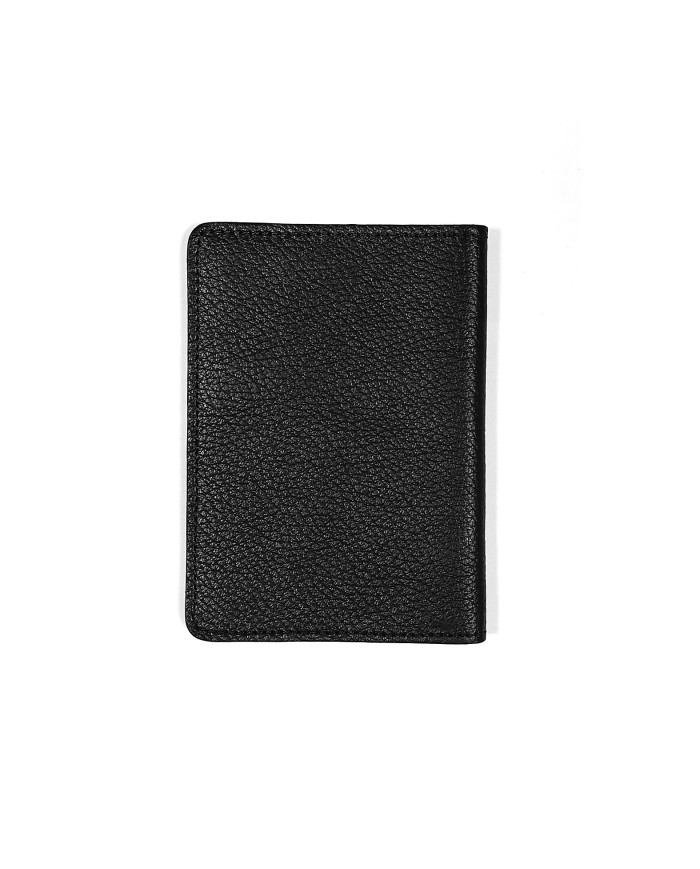 Coffret portefeuille et porte passeport et  ceinture réversible Caramel et noir : 100% cuir