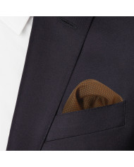 Cravate.tn | Pochette Faux uni Marron chocolat