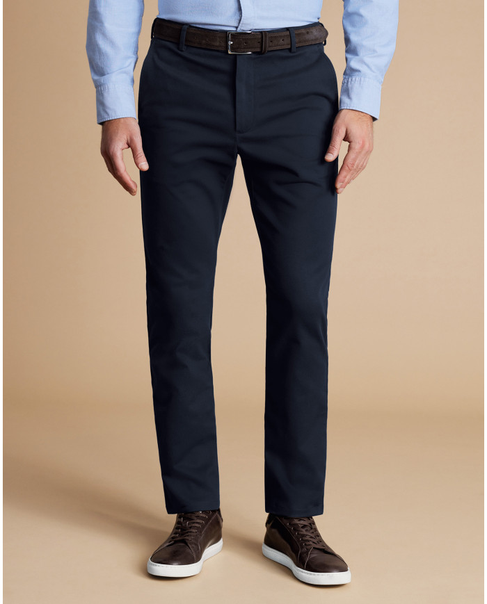 Pantalon Maco Bleu marine texturé