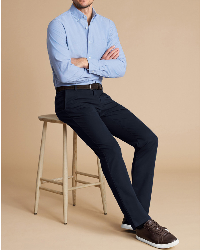 Pantalon Maco Bleu marine texturé