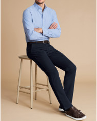 Pantalon Maco Bleu marine texturé Pantalon Maco Bleu marine texturé