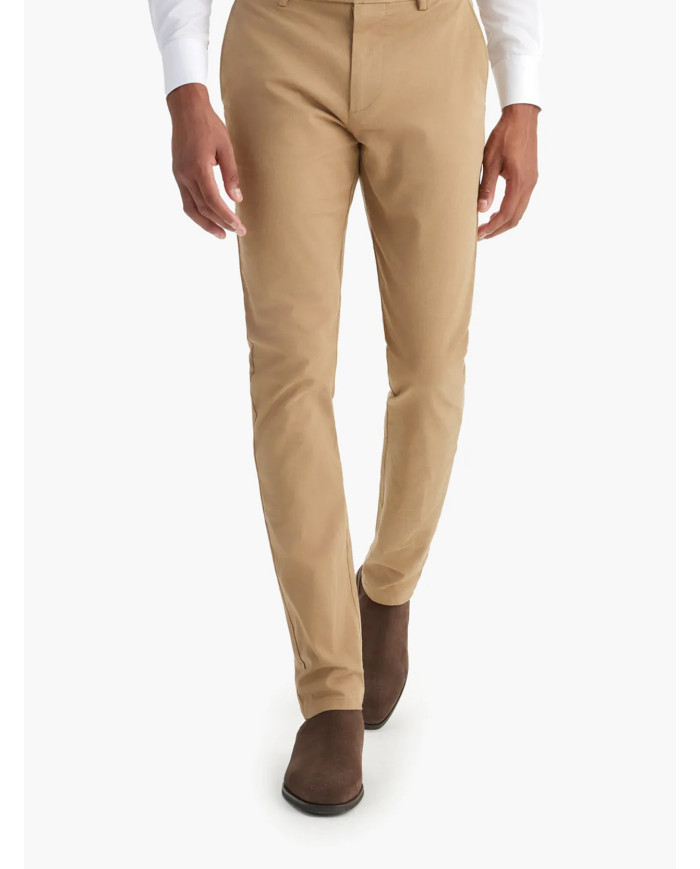 Pantalon Maco homme dark beige texturé