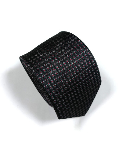 Cravate.tn | Cravate noire à motifs en rouge Cravate.tn | Cravate noire à motifs en rouge