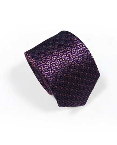 Cravate.tn | Cravate aubergine avec motifs fantaisie - Collection Gentleman Cravate.tn | Cravate aubergine avec motifs fantaisie - Collection Gentleman