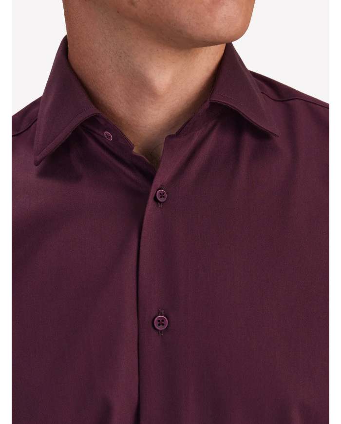 Chemise Col Français en popeline stretch