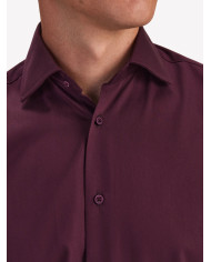 Chemise Col Français en popeline stretch