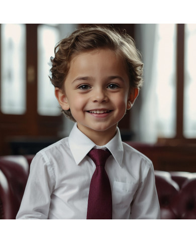 Cravate.tn | Cravate pour enfants : Rouge Bordeaux Satinée Cravate.tn | Cravate pour enfants : Rouge Bordeaux Satinée