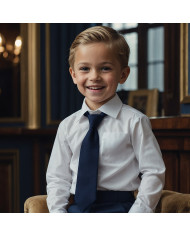 Cravate.tn | Cravate Bleu Marine Satinée