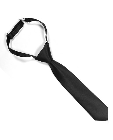 Cravate.tn | Cravate pour enfant : noire Satinée Cravate.tn | Cravate pour enfant : noire Satinée