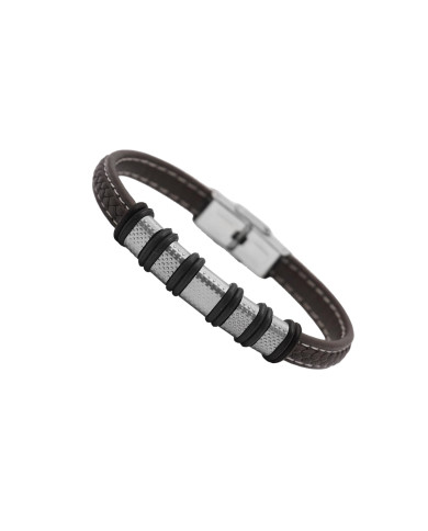 Coffret portefeuille et ceinture marron crispé en cuir avec bracelet chic pour hommes Coffret portefeuille et ceinture marron crispé en cuir avec bracelet chic pour hommes