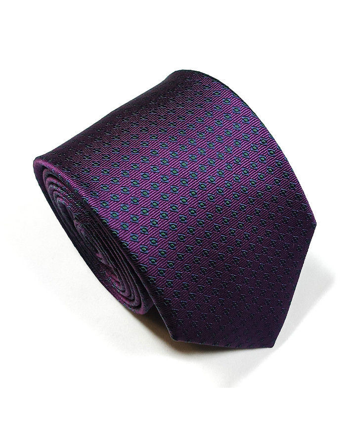 Cravate.tn | Cravate aubergine avec motifs fantaisie - Collection Gentleman