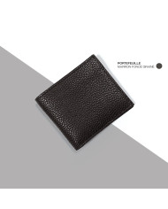Cravate.tn | Portefeuille Cuir marron grainé