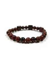 Cravate.tn | Bracelet en pierre d'Obsidienne brune