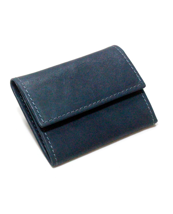 Cravate.tn | Porte Monnaie Bleu nuit en Cuir Cravate.tn | Porte Monnaie Bleu nuit en Cuir