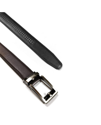 Ceinture en cuir marron avec boucle automatique Ceinture en cuir marron avec boucle automatique