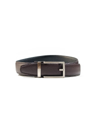Ceinture en cuir marron avec boucle automatique