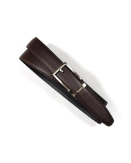 Ceinture en cuir marron avec boucle automatique