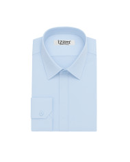 Cravate.tn | Chemise Col francais stretch avec boutons cachés - Bleu ciel Cravate.tn | Chemise Col francais stretch avec boutons cachés - Bleu ciel